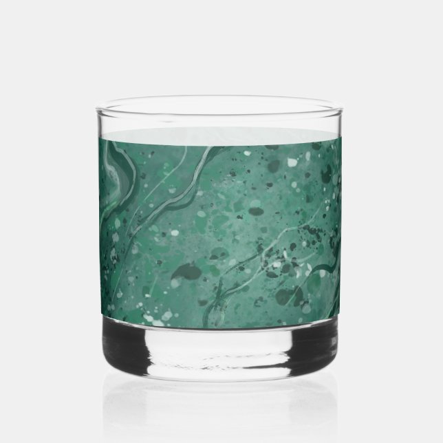 Sophisticated Green Marble Glass (Front)