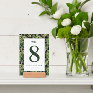 Sophisticated Green Tropical Leaves Holder