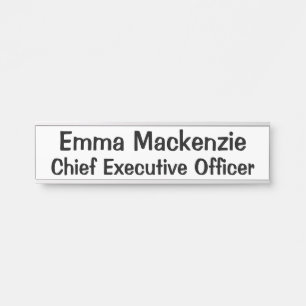 Sophisticated Hanging Door Sign Name Plate