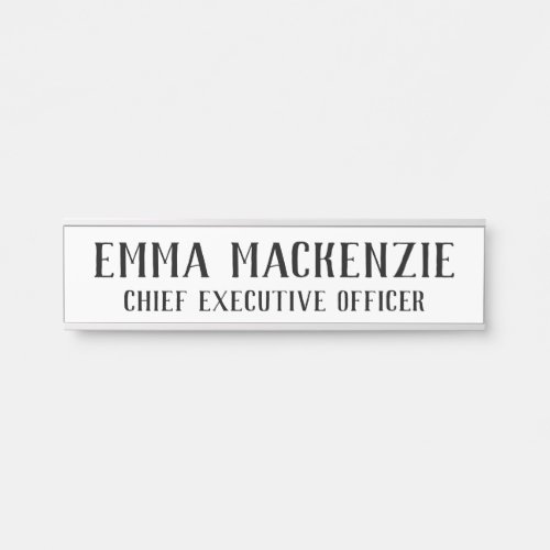 Sophisticated Hanging Door Sign Name Plate