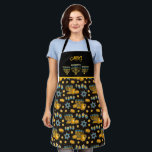 Sophisticated Hanukkah Menorah Apron<br><div class="desc">Thank you for being here with me. Change the initials or delete, and you have a lovely apron for a gift or for yourself. See my popular COLLECTIONS please including APRONS, Hanukkah and Holy Days, and more. Please come to Zazzle via my link: https://www.zazzle.com/store/sharonrhea ... . or https://www.zazzle.com/store/ornaments_only ... Thank...</div>