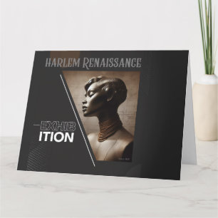 Sophisticated Harlem Renaissance Exhibition Card