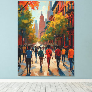 Sophisticated Harlem Renaissance Street Canvas Print