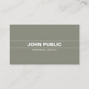 Sophisticated Harmonic Colors Plain Company Modern Business Card