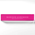 Sophisticated in Hot Pink | Desk Name Plate
