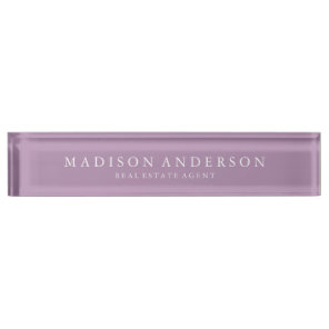 Sophisticated in Lilac | Desk Name Plate