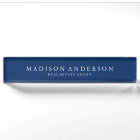 Sophisticated in Navy Blue | Desk Name Plate