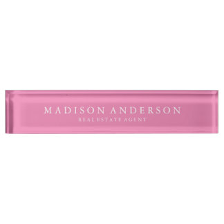 Sophisticated in Pink | Desk Name Plate