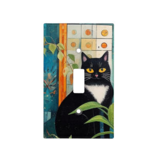 Sophisticated Kitty wall plate