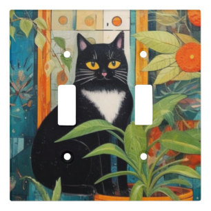 Sophisticated Kitty wall plate