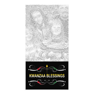 sophisticated kwanzaa blessings card