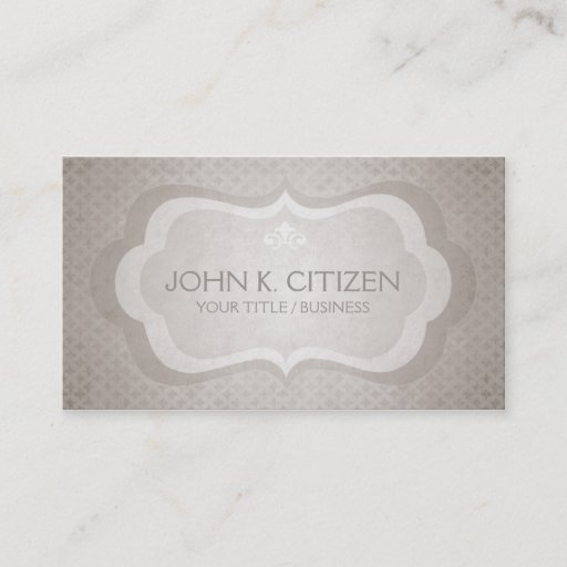 Customizable Sophisticated Light Taupe Business Card