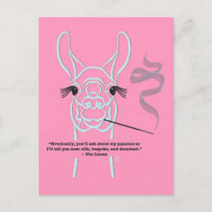 Sophisticated Llama Postcard