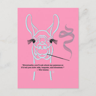 Sophisticated Llama Postcard