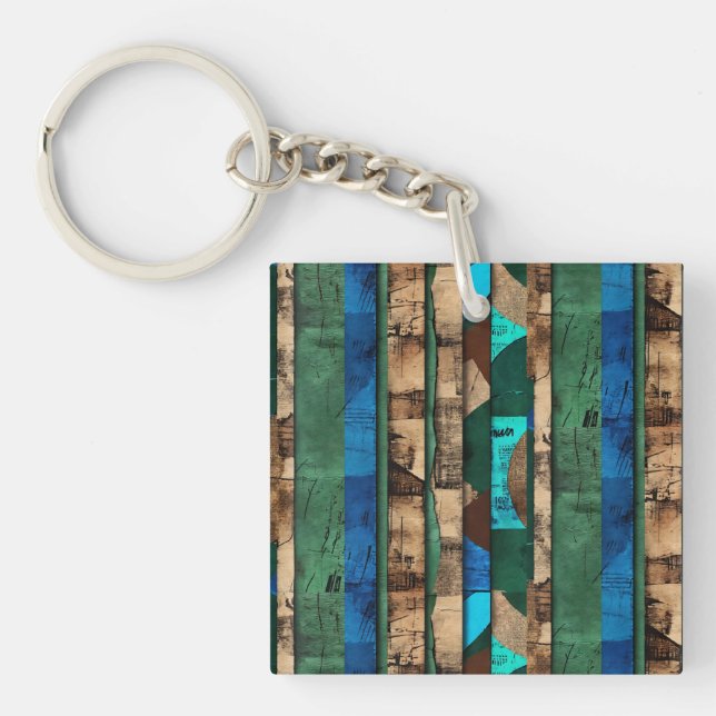 Sophisticated Luxury African Caribbean Island Keychain (Front)