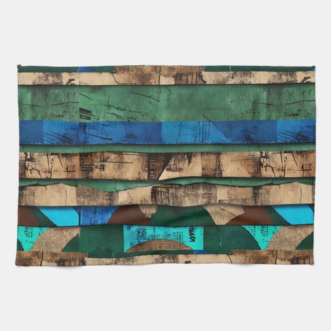 Sophisticated Luxury African Caribbean Island Kitchen Towel (Horizontal)