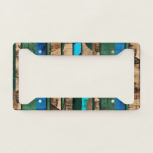 Sophisticated Luxury African Caribbean Island License Plate Frame