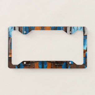 Sophisticated Luxury African Caribbean Island License Plate Frame