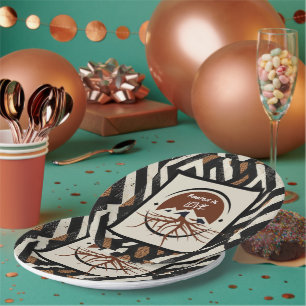 Sophisticated Luxury African Caribbean Paper Plates