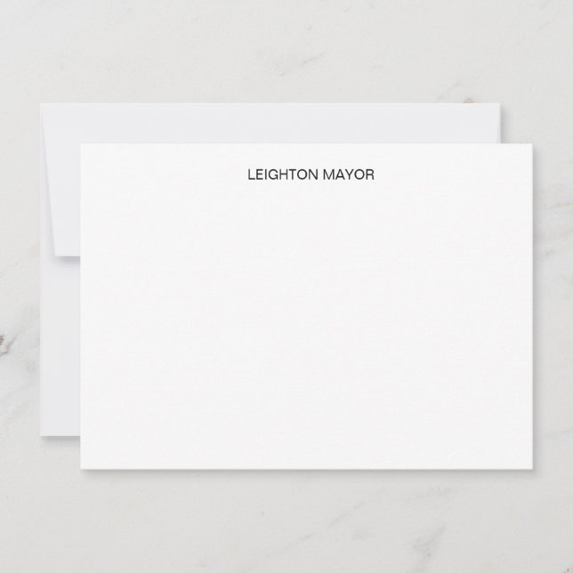 Sophisticated Marble Note Cards (Front)