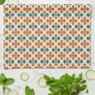 Sophisticated Mid-Century Modern Atomic Starburst Kitchen Towel