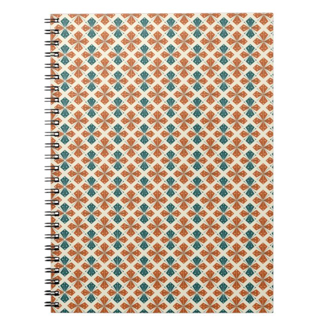 Sophisticated Mid-Century Modern Atomic Starburst Notebook (Front)