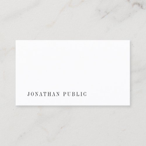 Sophisticated Minimal Professional Modern Template Business Card