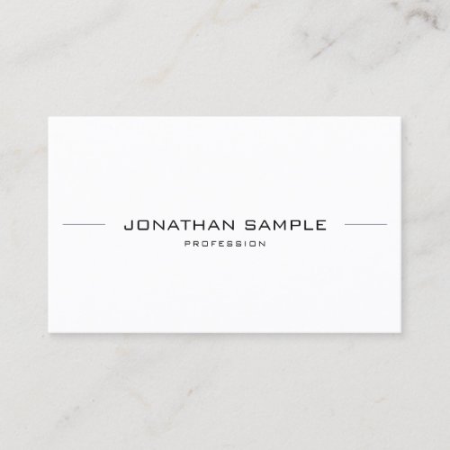 Sophisticated Minimalist Modern Sleek Professional Business Card
