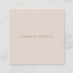 Sophisticated Minimalist Modern Template Luxury Square Business Card