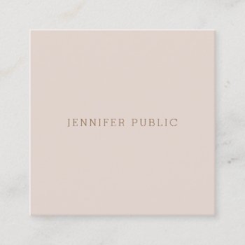 Sophisticated Minimalist Modern Template Luxury Square Business Card by art_grande at Zazzle