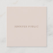 Sophisticated Minimalist Modern Template Luxury Square Business Card at Zazzle