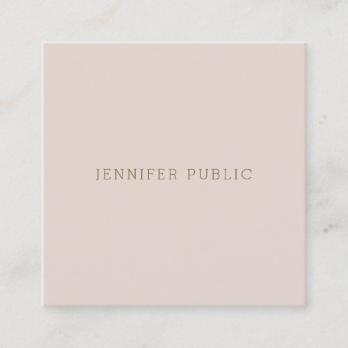 Sophisticated Minimalist Modern Template Luxury Square Business Card