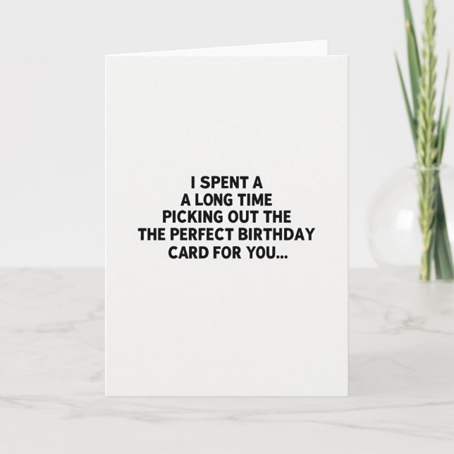 Sophisticated Minimalist Text Card (Front)