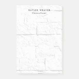 Sophisticated Minimalist Wall Bricks Professional Post-it Notes