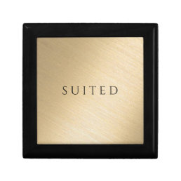 Sophisticated Modern Classic Gold Black Gift Box
