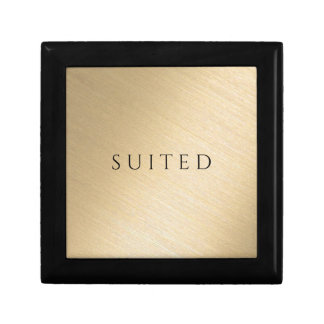 Sophisticated Modern Classic Gold Black Gift Box