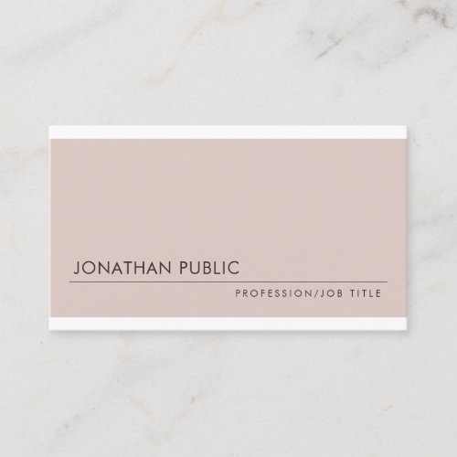 Sophisticated Modern Design Professional Cool Luxe Business Card