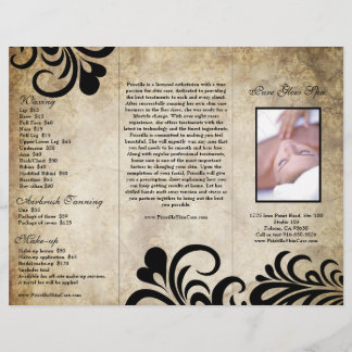 Sophisticated Modern Designer Salon Brochure