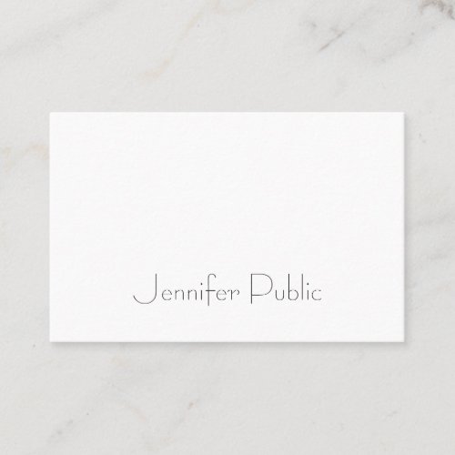 Sophisticated Modern Minimalist Template Trendy Business Card