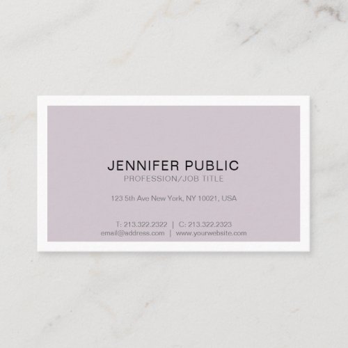 Sophisticated Modern Professional Design Simple Business Card