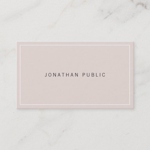 Sophisticated Modern Simple Design Professional Business Card