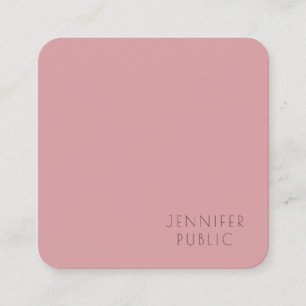 Sophisticated Modern Simple Design Template Square Business Card