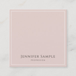 Sophisticated Modern Trendy Elegant Template Luxe Square Business Card