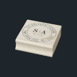 Sophisticated monogram minimalist wedding rubber stamp<br><div class="desc">Sophisticated black and white minimalist couple's monogram return address rubber stamps,  simple and elegant. Great for modern classic wedding,  and formal wedding.
See all the matching pieces in the collection.</div>