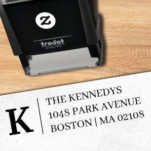 Sophisticated Monogram Self-Addressed Stamp