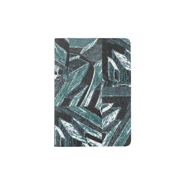 Sophisticated Muted Colors Passport Holder (Front)