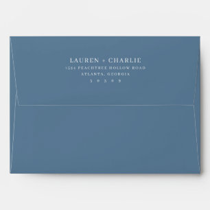 Sophisticated Navy Minimalist Envelope