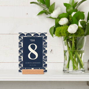 Sophisticated Navy Seashell Holder