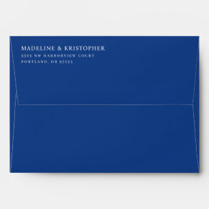 Sophisticated Navy Typographic Envelope