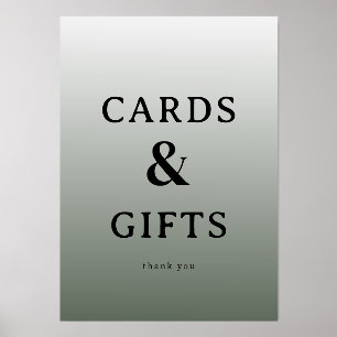 Sophisticated Neutral Gradient Gratitude Sign Holder